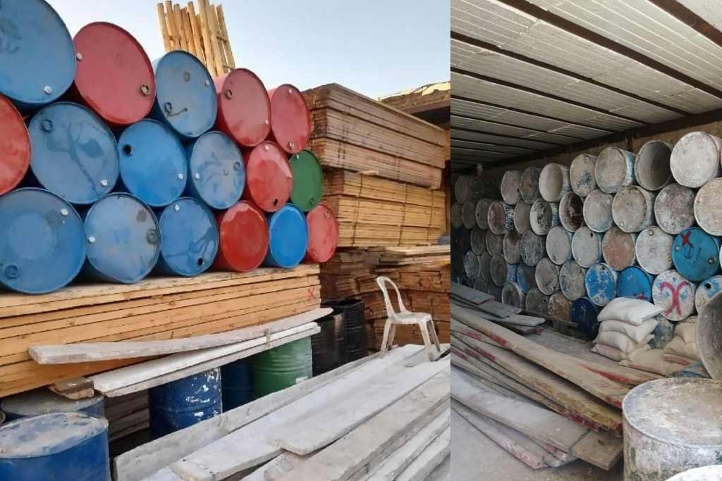 اجاره بشکه و تخته بنایی در قلهک